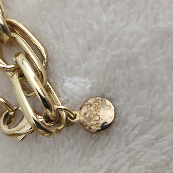 Alfani Necklace 19.75 in using Double & Single Links for illusion of 3 Links - Picture 7 of 7